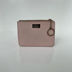 Kate Spade light pink keychain wallet